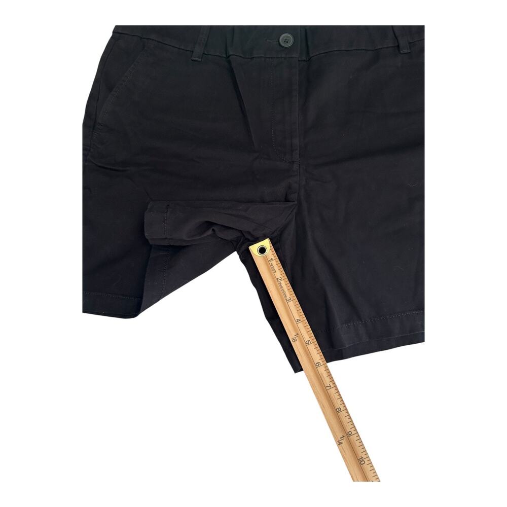 Ann Taylor Loft Shorts Size 14 Black 6" Short Inseam Casual Everyday Chinos - Picture 9 of 12